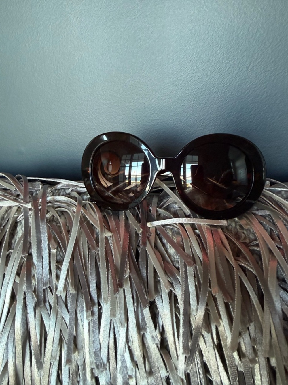 PRADA OVERSIZED ROUND TORTOISE SUNGLASSES - Picture 6 of 9